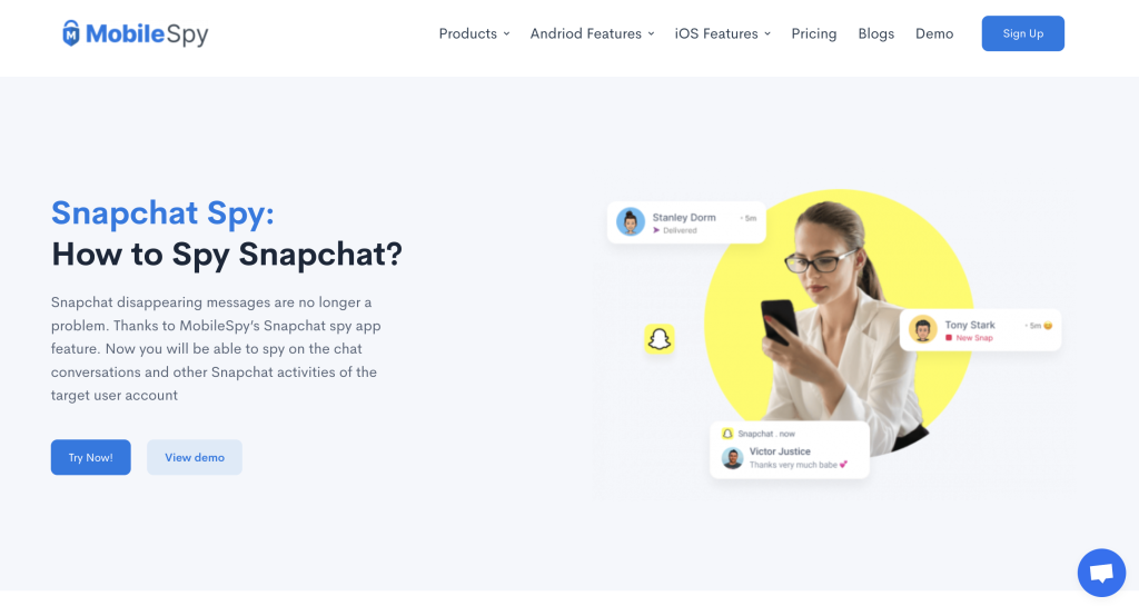 MobileSpy Snapchat