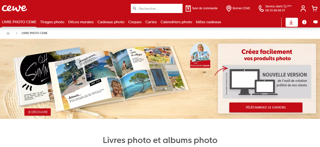 Cewe - meilleurs services de livre photo en ligne