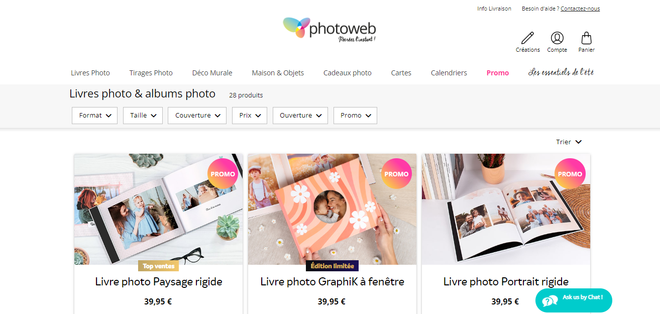 Photoweb - meilleurs services de livre photo en ligne