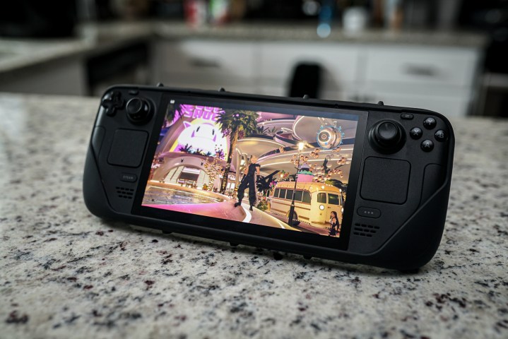 Final Fantasy VII Rebirth fonctionnant sur le Steam Deck.