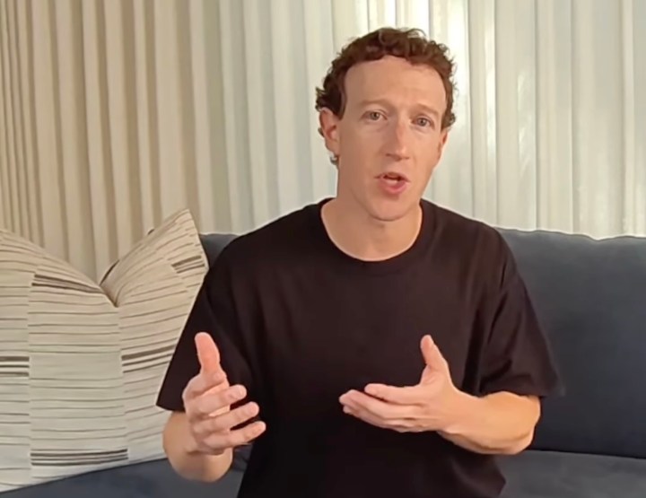Mark Zuckerberg discutant de la quête 3 et de Vision Pro.