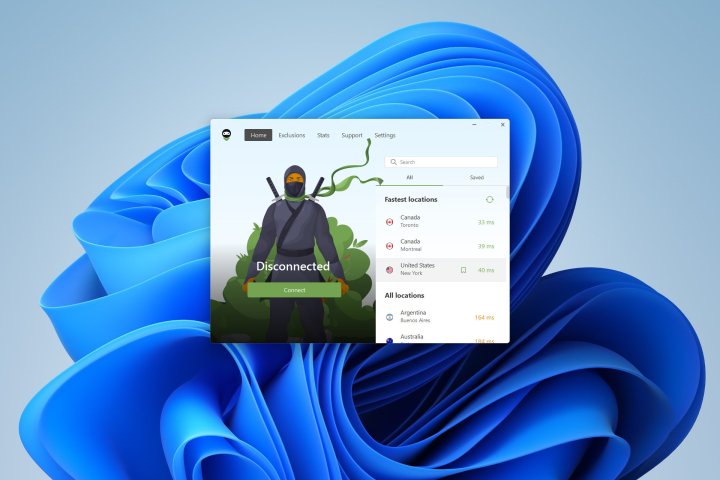Adguard VPN a un design simple facile à utiliser.