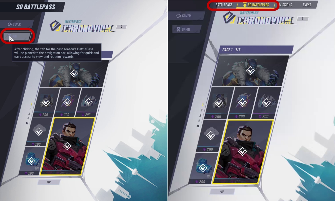 Old Battle Pass dans Marvel Rivals