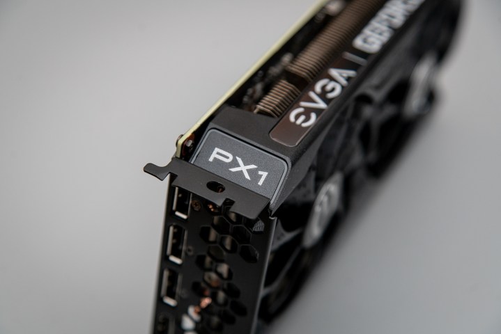 Logo PX1 sur la carte graphique RTX 3050.