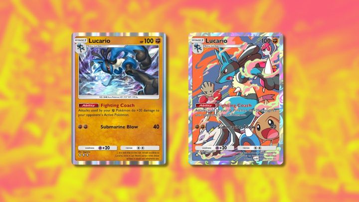 Cartes Lucario dans Pokemon TCG Pocket.