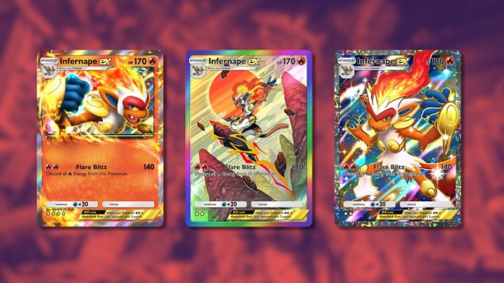 Cartes Infernape ex dans Pokemon TCG Pocket.