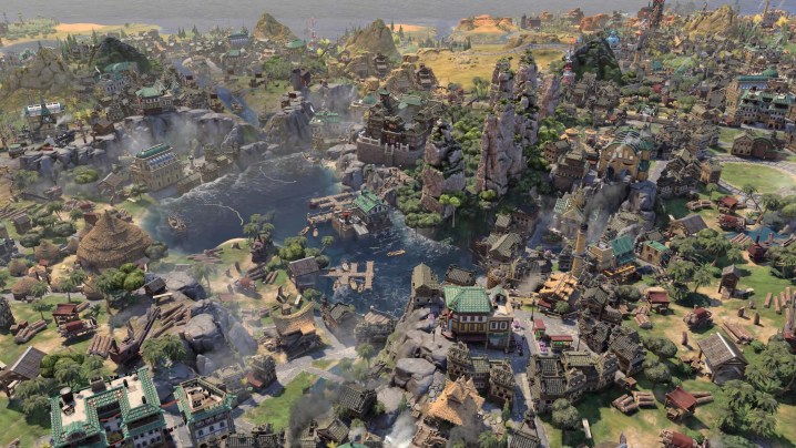 Une ville de Siam dans la civilisation de Sid Meier VII.