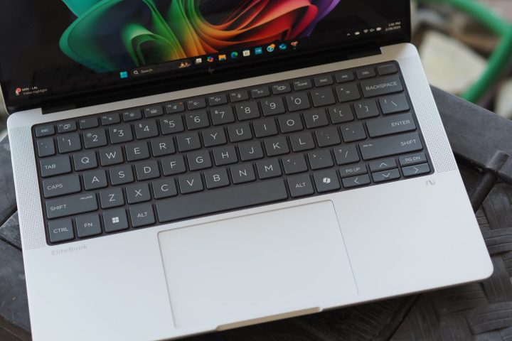 HP EliteBook X G1A View Top Down montrant le clavier.