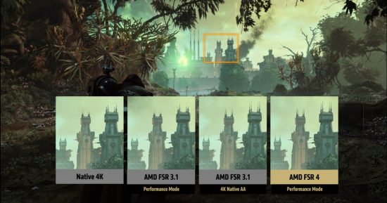 AMD FSR 4 utilise l'IA pour offrir jusqu'à 3,7x performances de jeu