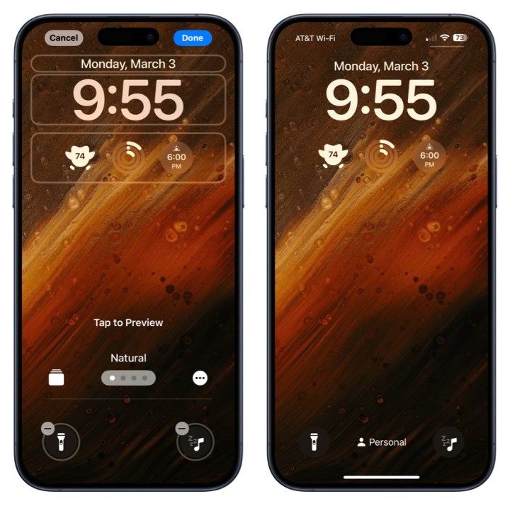 Étapes pour ajouter un raccourci Apple Music à un écran de verrouillage iPhone.