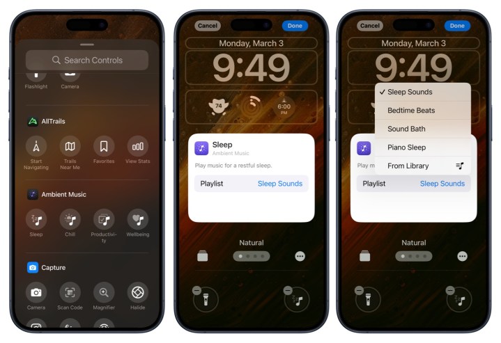 Étapes pour ajouter un raccourci Apple Music à un écran de verrouillage iPhone.
