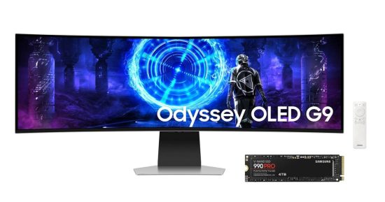 Achetez cette affaire de moniteur OLED de 49 pouces Samsung et obtenez un SSD de 4 To gratuit
