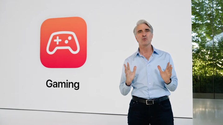 Craig Ferguson introduisant le jeu Mac sur WWDC.