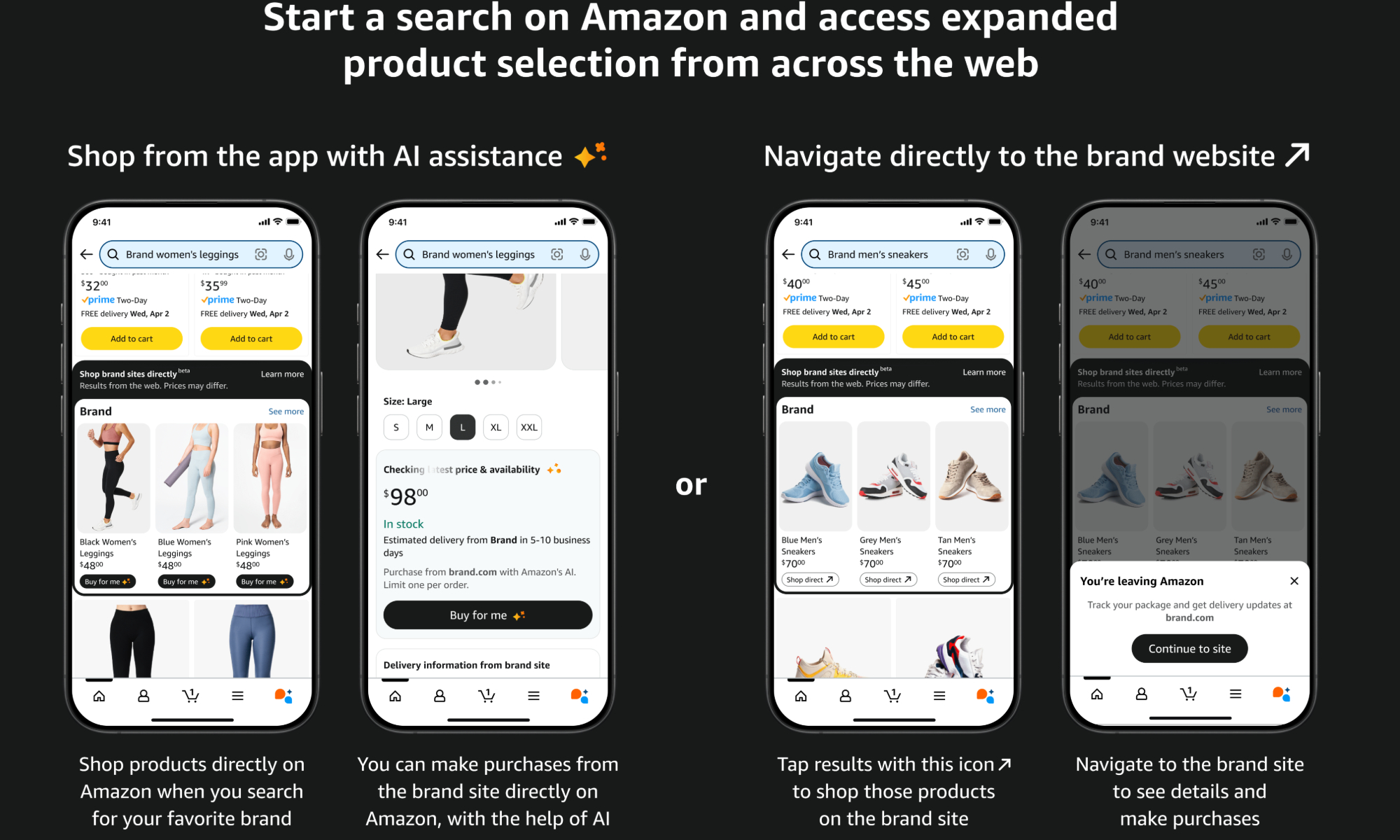 Le nouvel achat d'Amazon expliqueur de fonctionnalités.