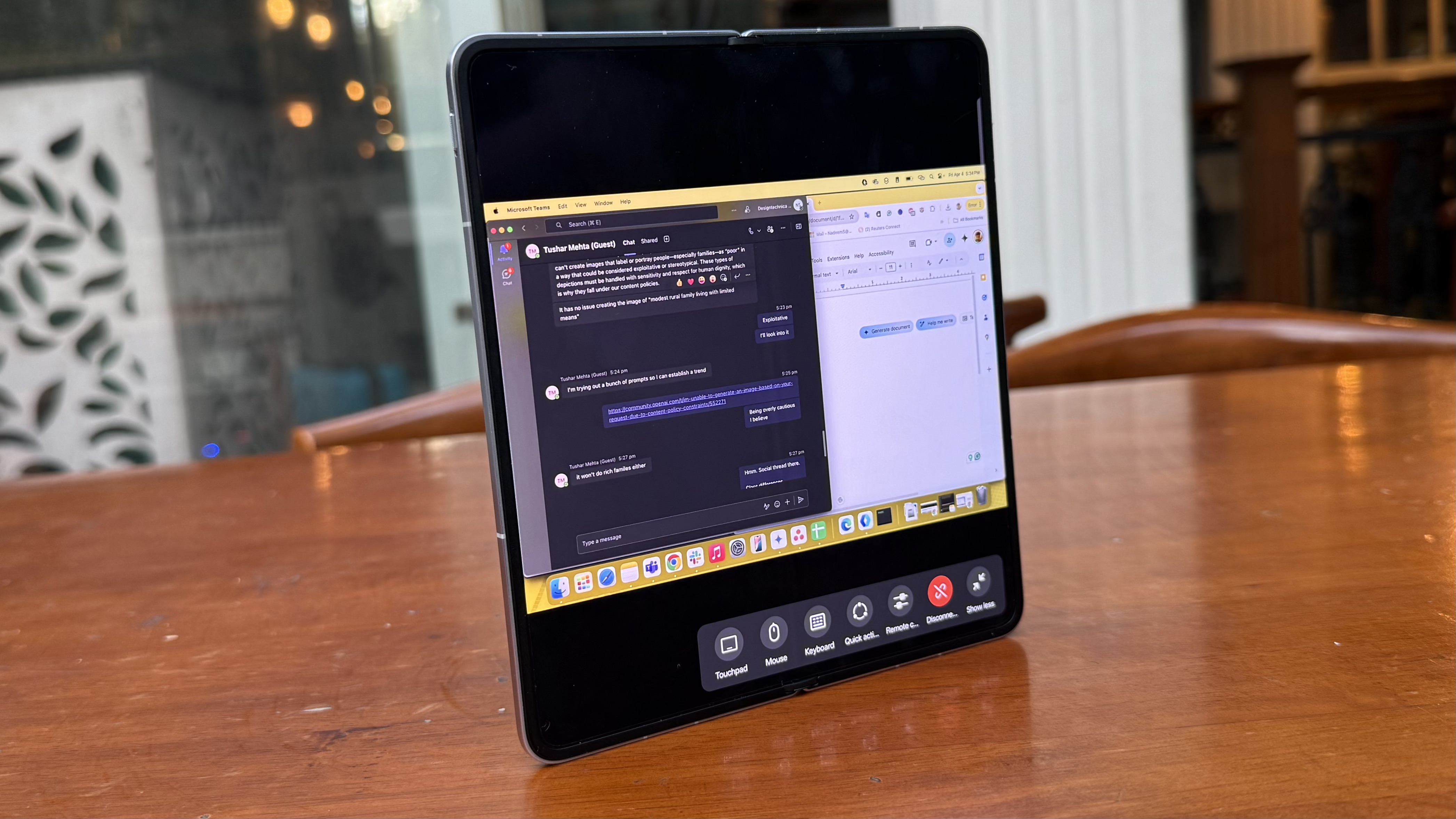 La recherche OPPO N5 facilite la télécommande d'un Mac.