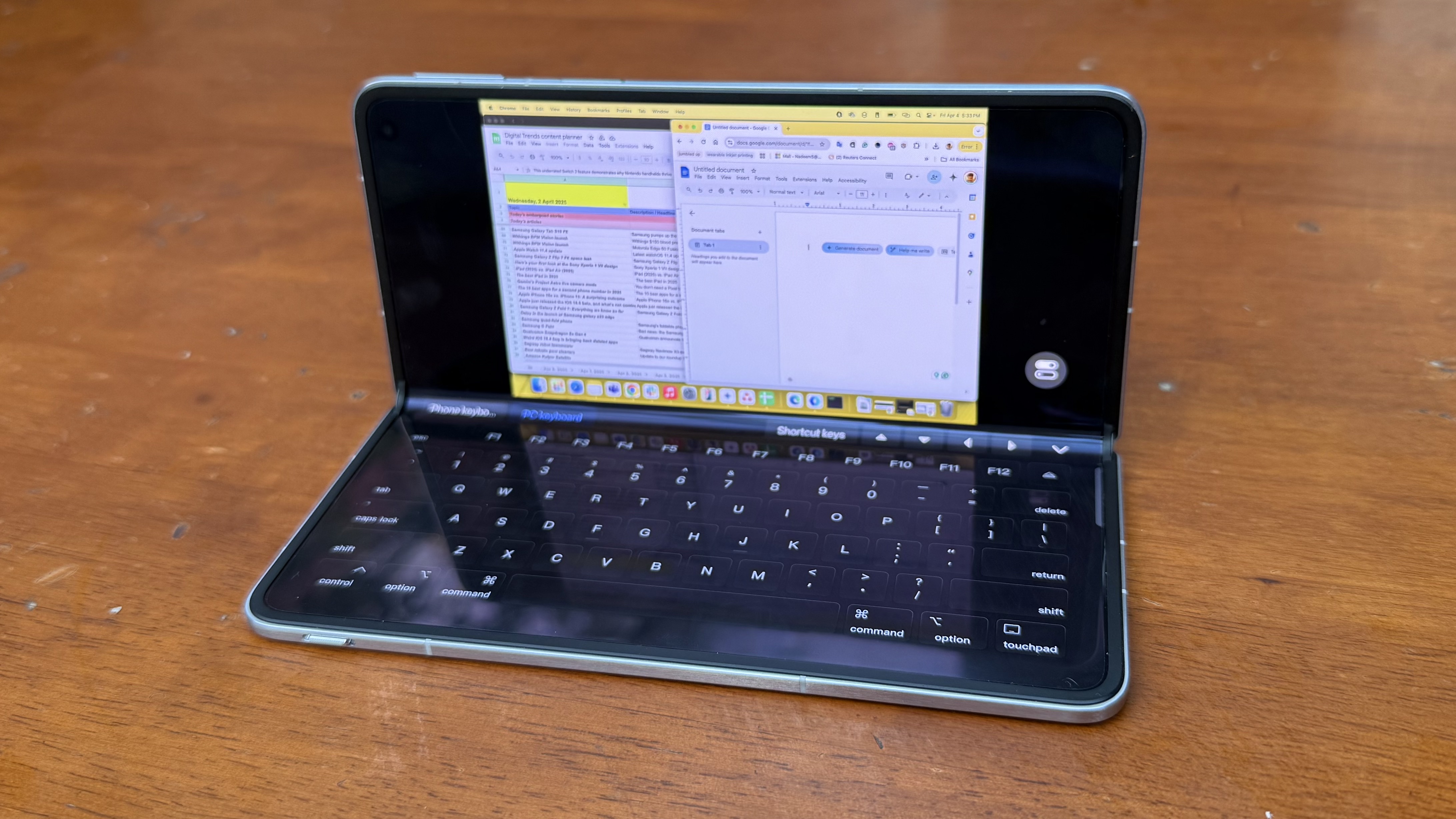 L'exécution de macOS à distance sur Oppo trouve N5.