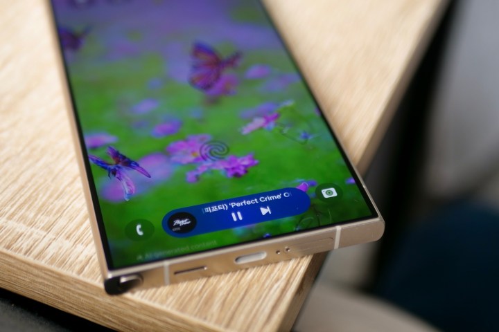 La barre maintenant dans une ui 7 sur le Samsung Galaxy S24 Ultra.