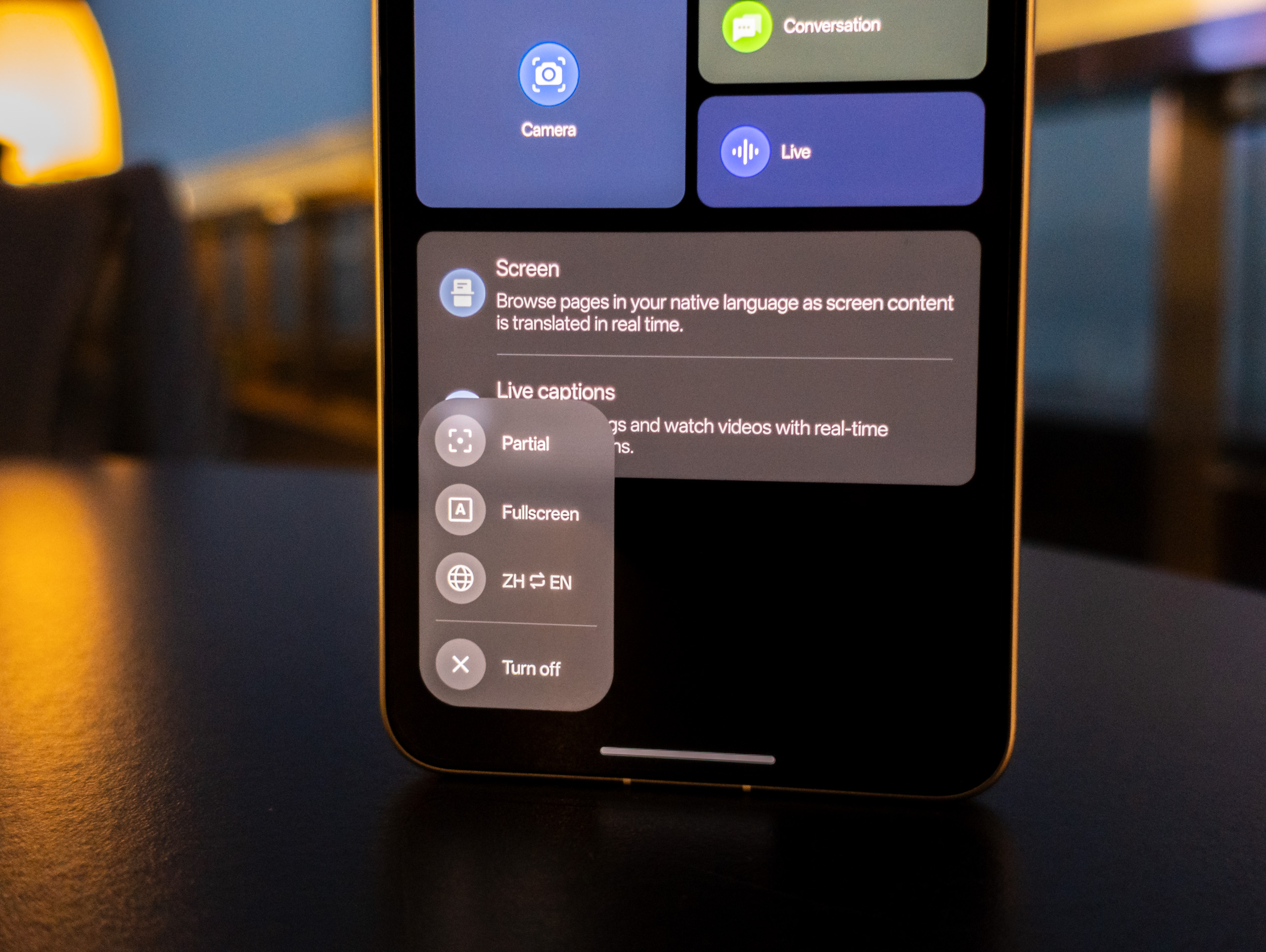 Application de traduction AI sur l'Oppo Find X8 Ultra