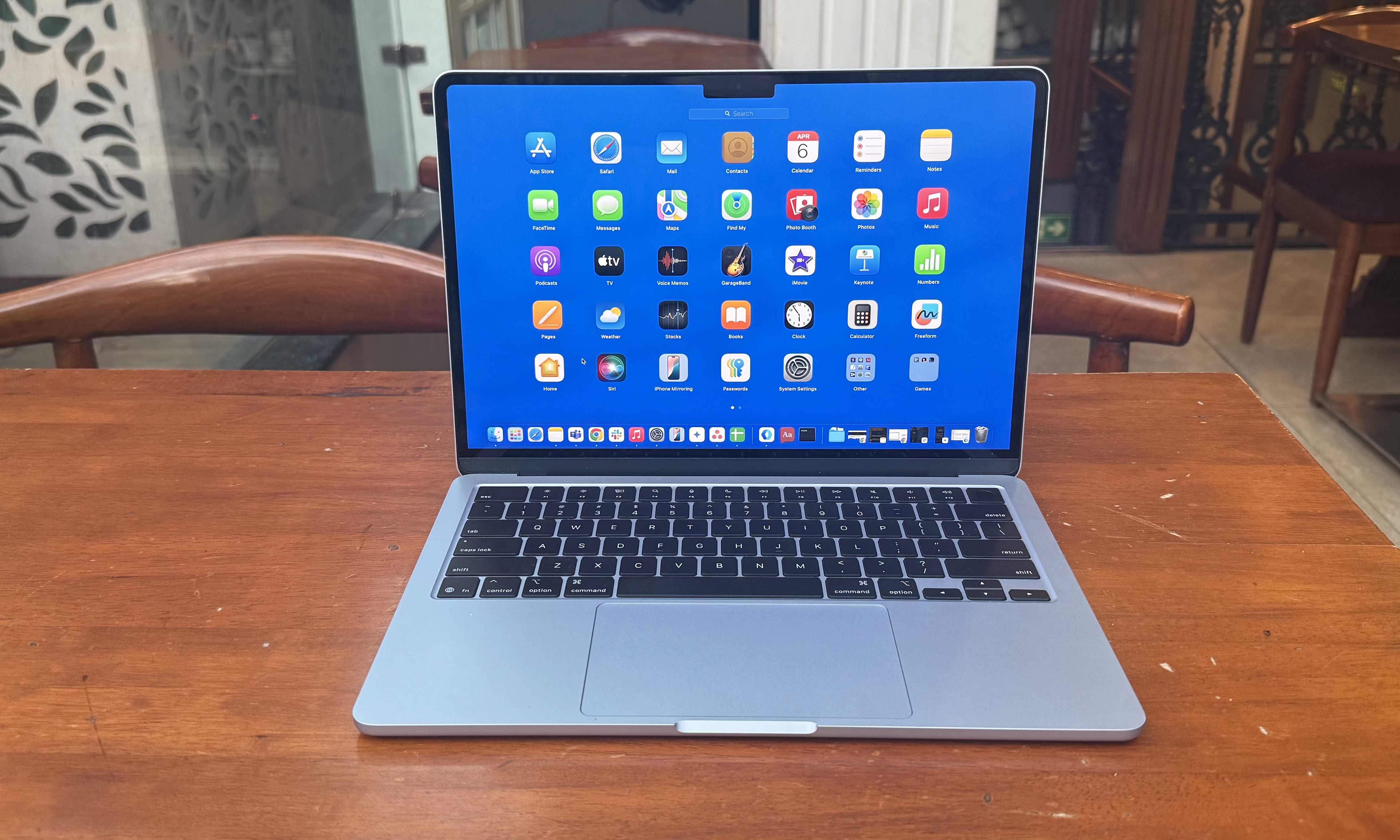 Applications domestiques sur M4 MacBook Air.