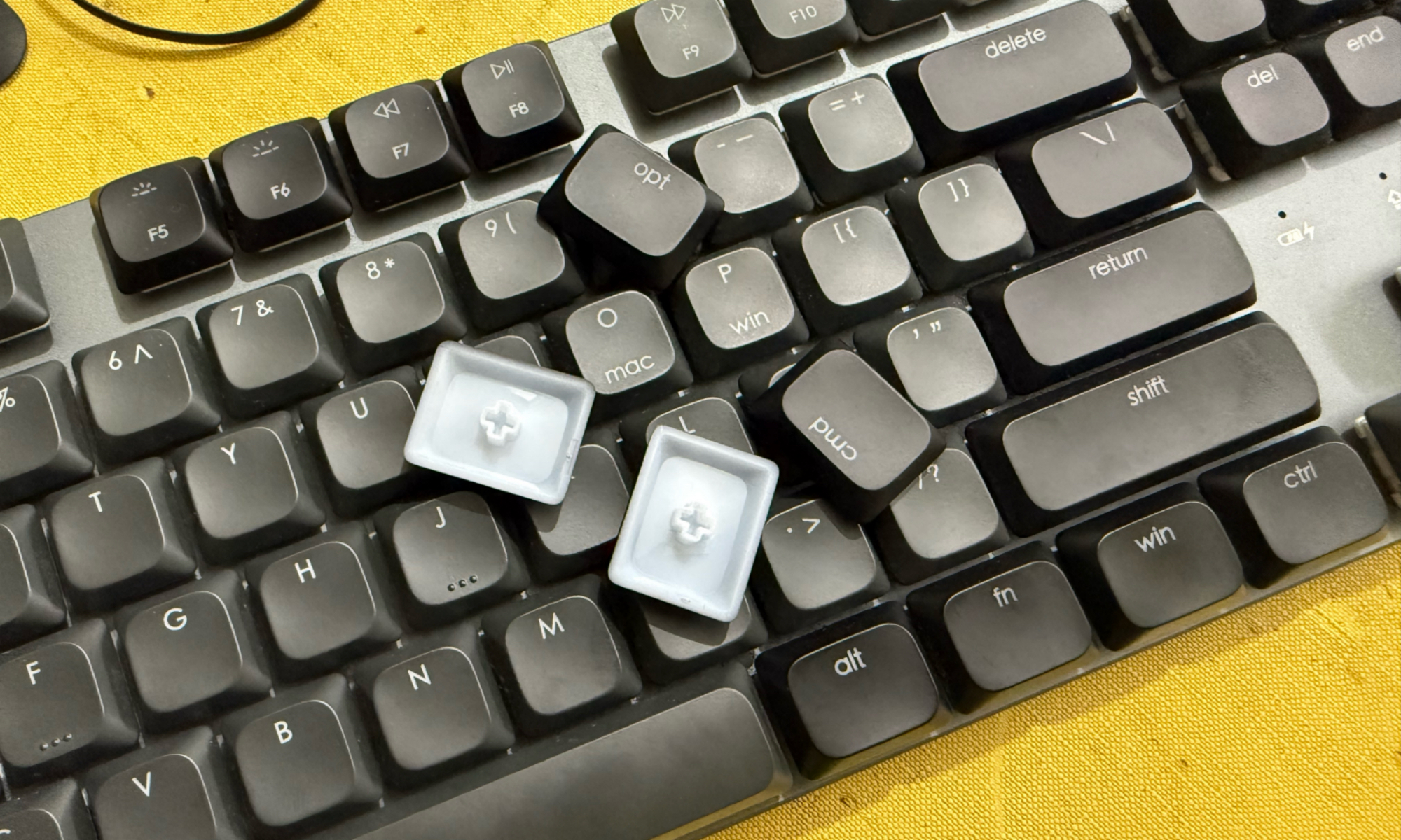 Keycaps pour le clavier mécanique Satechi SM3 Slim.