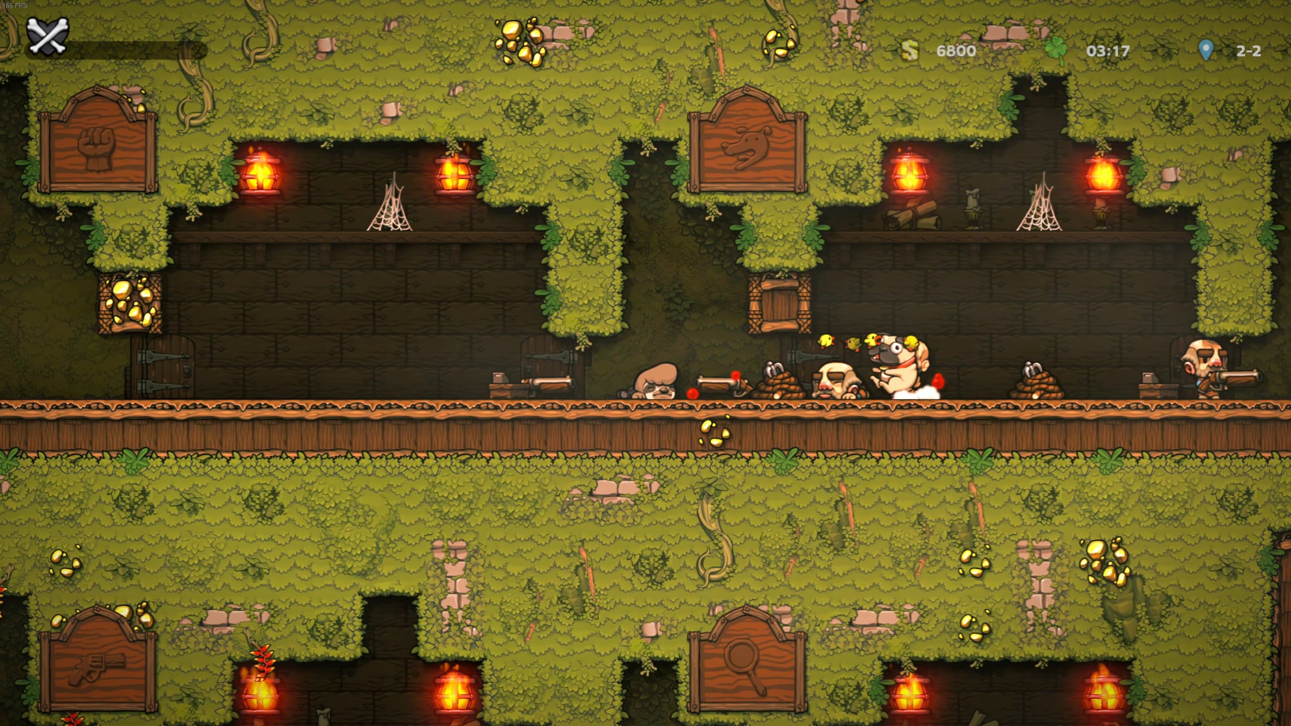 Une capture d'écran de Spelunky 2.