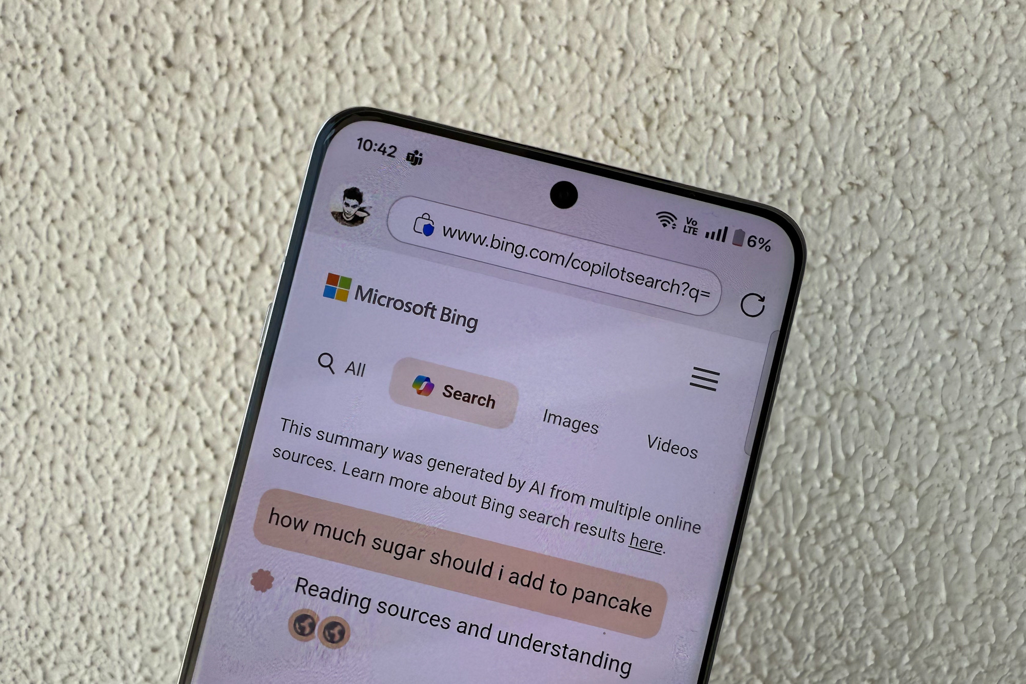 Recherche de copilote pour le moteur de recherche Bing.