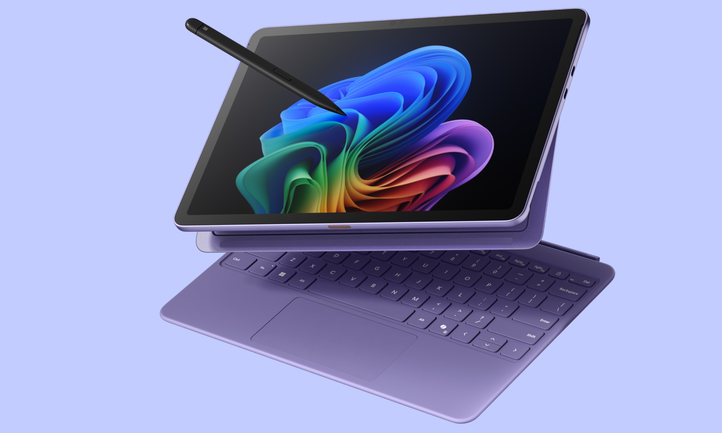 Microsoft Surface Pro 12 pouces, stylet et clavier.