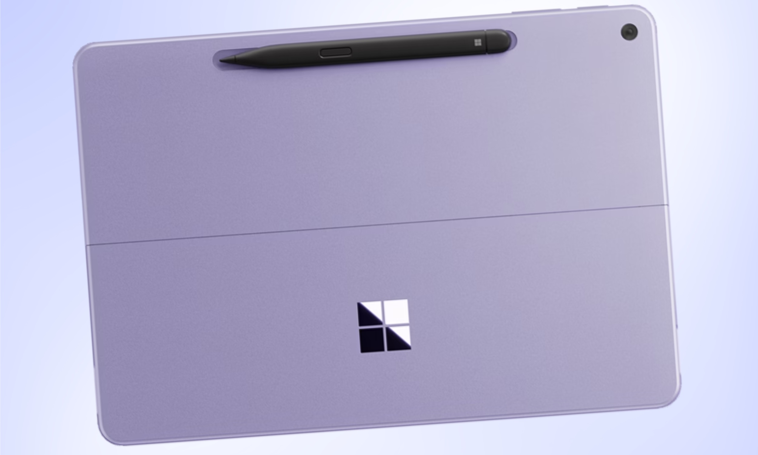 Face arrière de Microsoft Surface Pro 12 pouces et stylet.