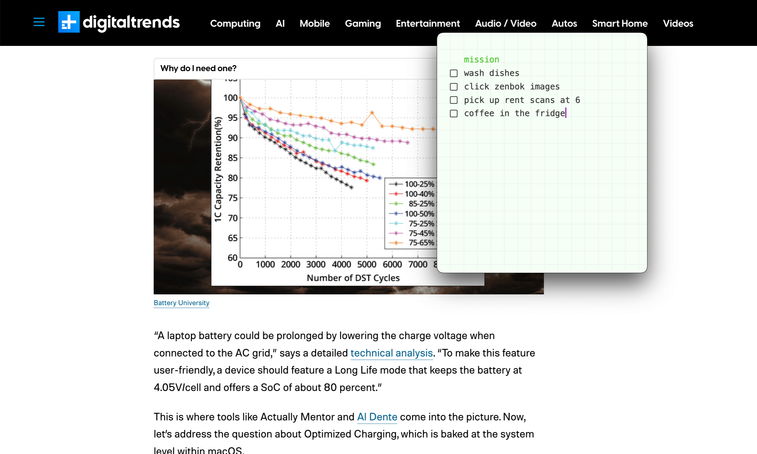 Traitement des listes personnalisées dans l'application Antinote pour MacOS.
