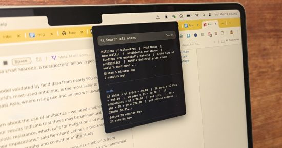 J'ai essayé une application Scratchpad à 5 $ pour le Mac. Je ne retournerai jamais aux notes Apple