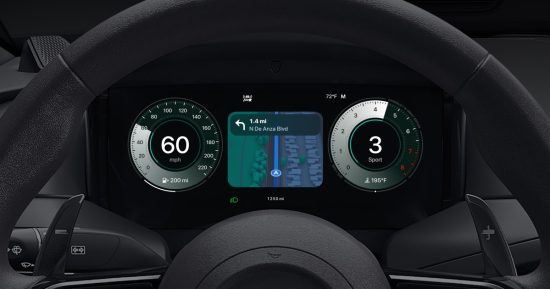 Apple Carplay Ultra a l'air magnifique dans les débuts Aston Martin Supercar