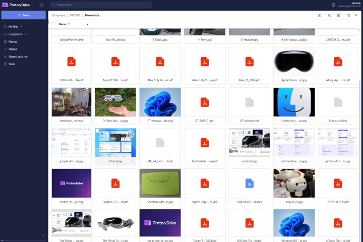 Proton Drive utilise un cryptage de bout en bout pour tous les fichiers et supports.