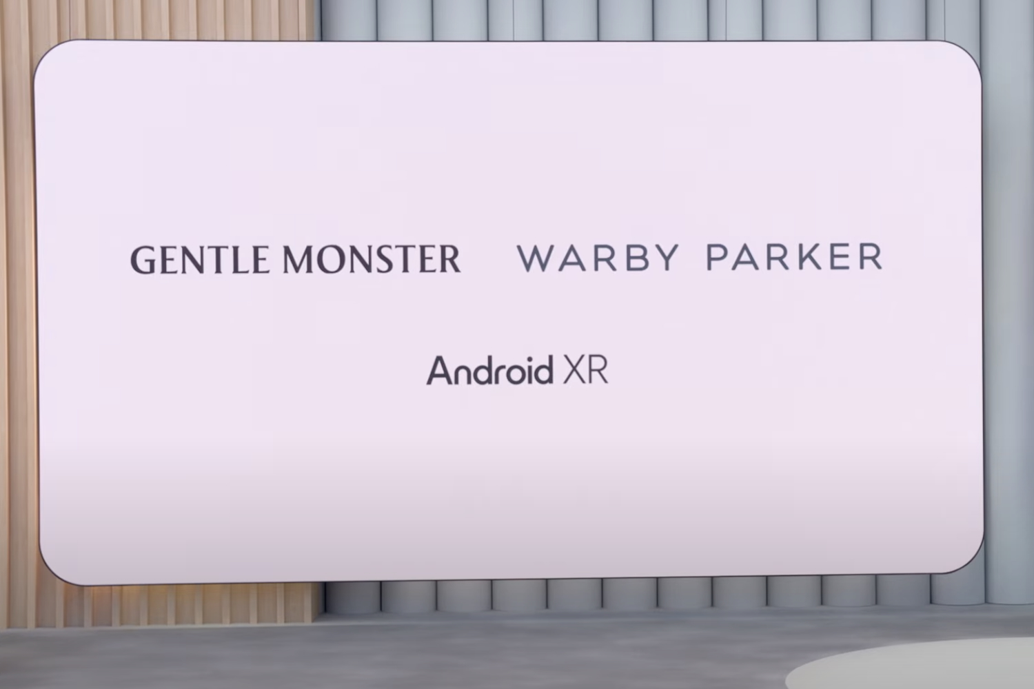 Une image immobile prise à partir de l'ouverture de Google I / O 2025.