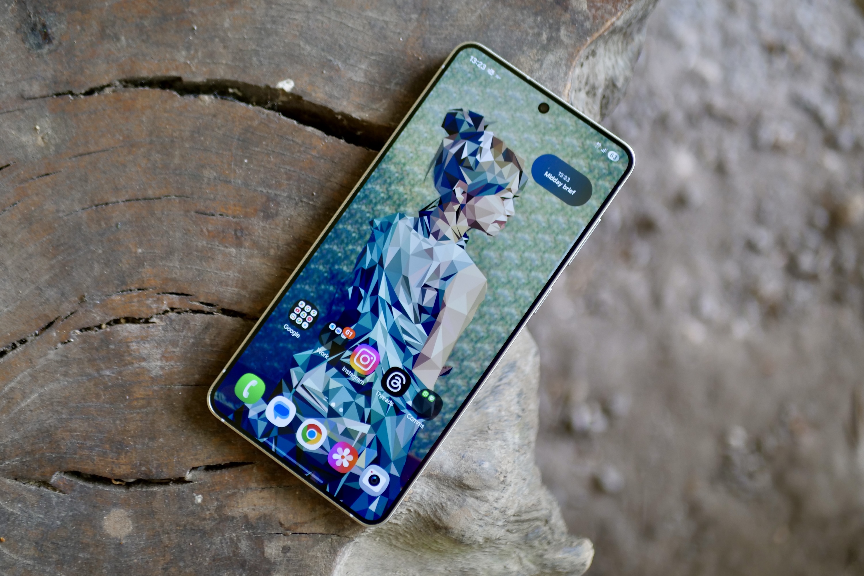 L'écran du Samsung Galaxy S25 Edge.