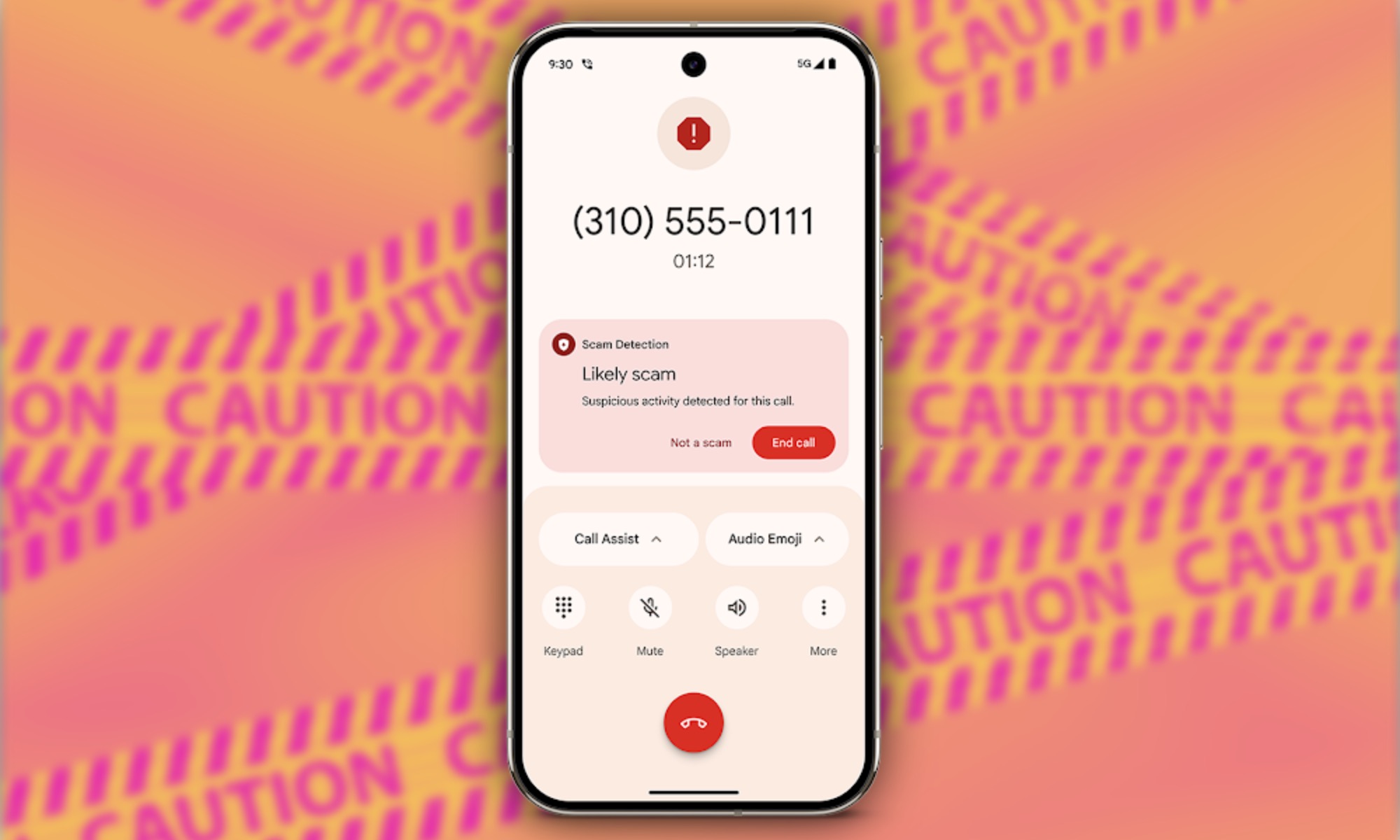 Détection de fraude intégrée et avertissements dans les messages et téléphoniques Google