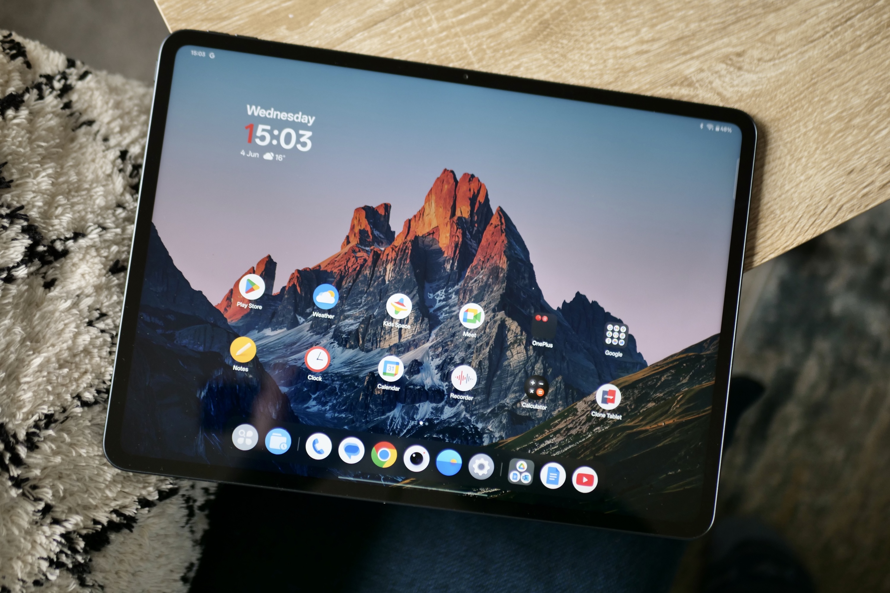 L'écran du OnePlus Pad 3.