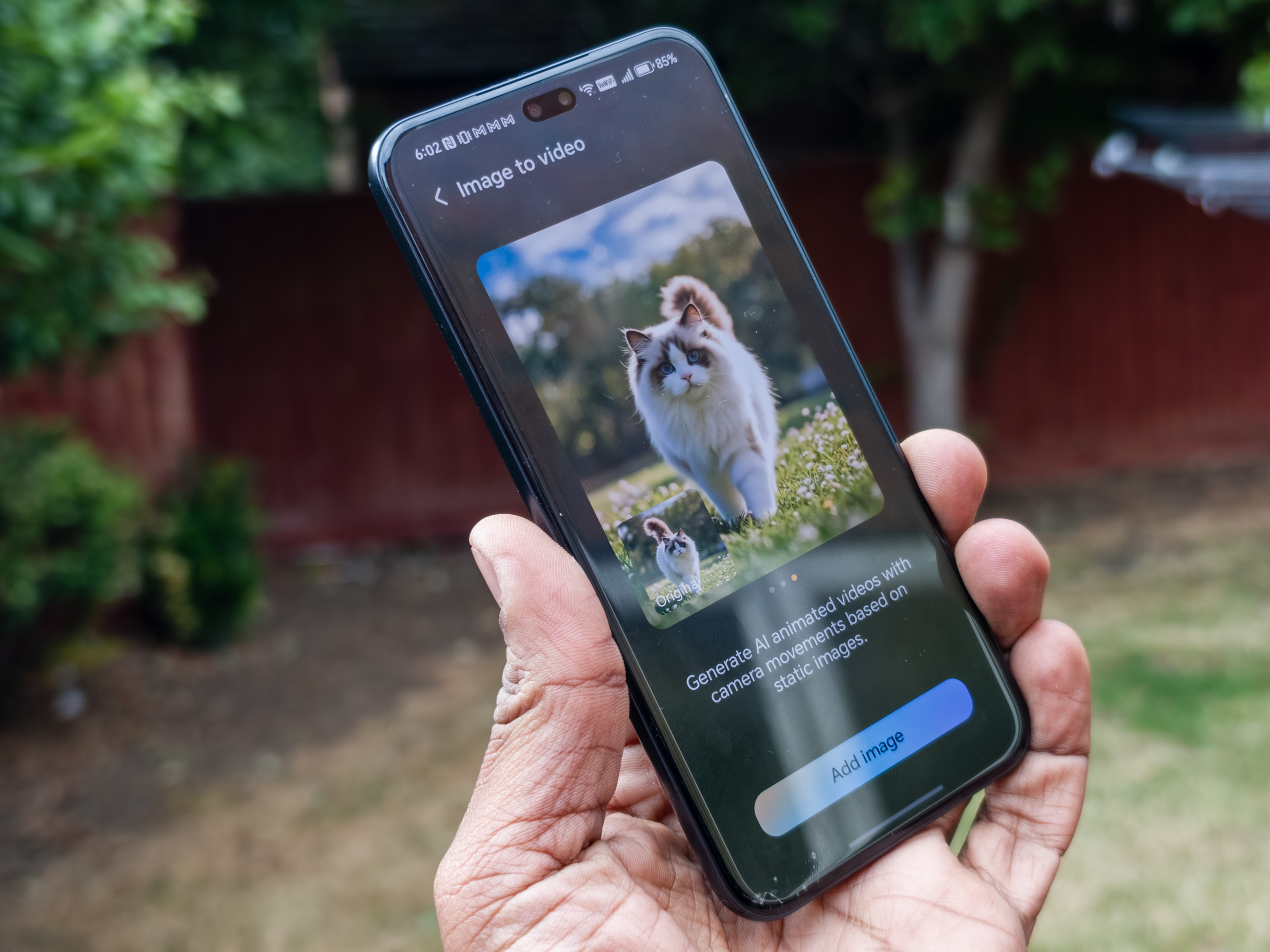 Google Veo 2 en action sur la fonctionnalité Honor 400 Pro Ai Image to Video