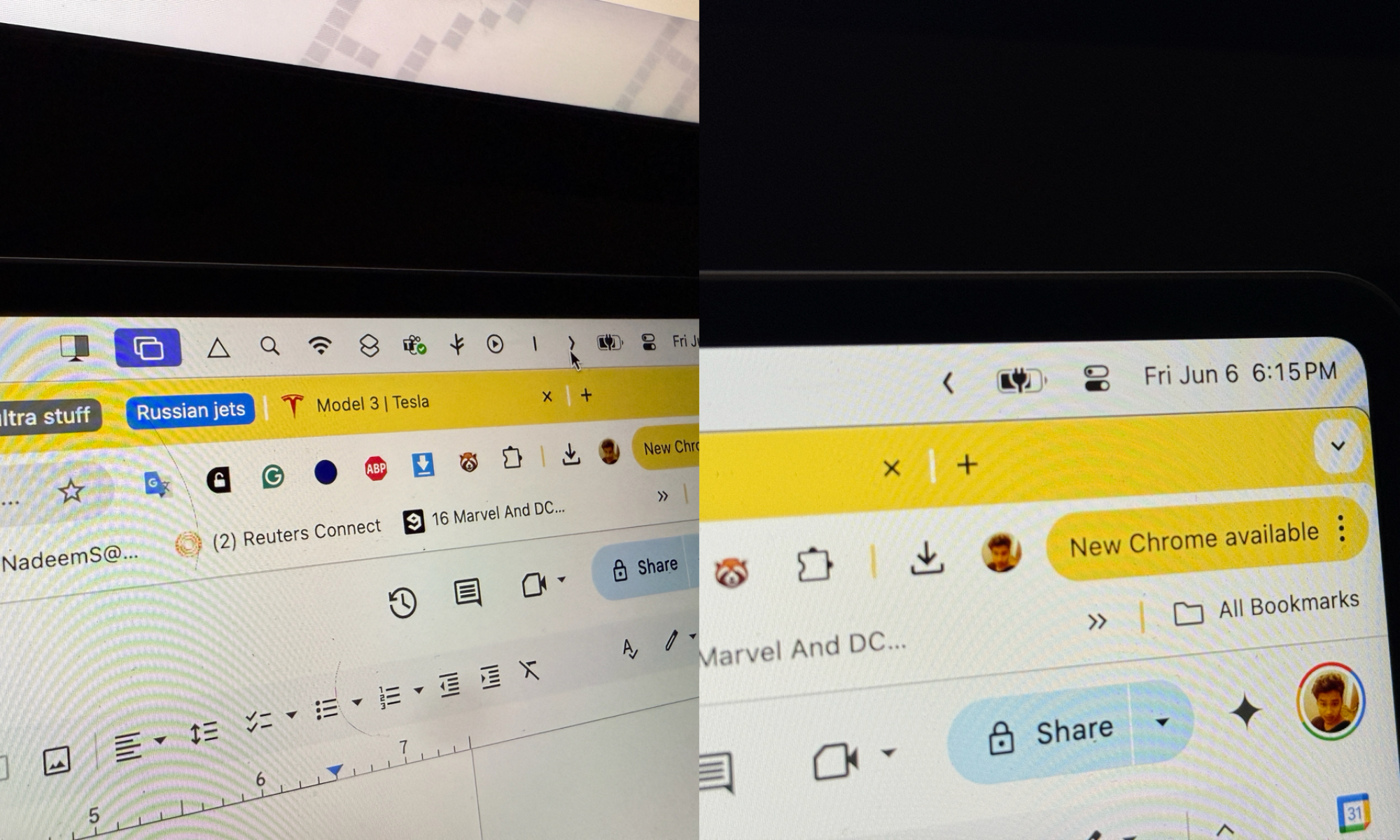 Exécution de l'application d'icône Hide sur macOS.