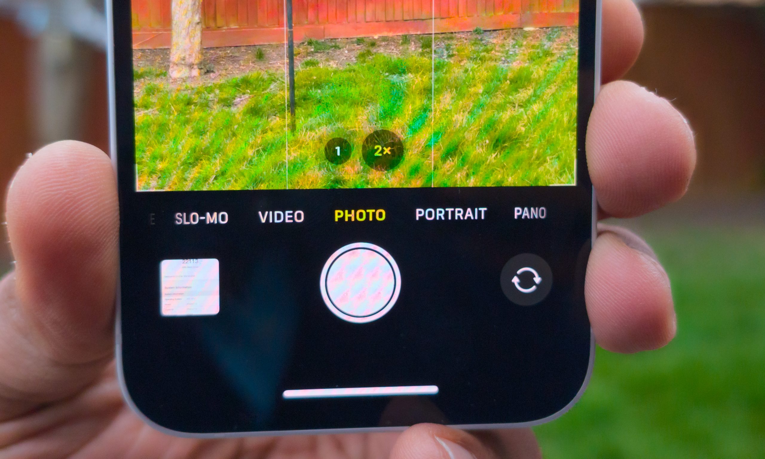 L'application de caméra par défaut de l'iPhone.