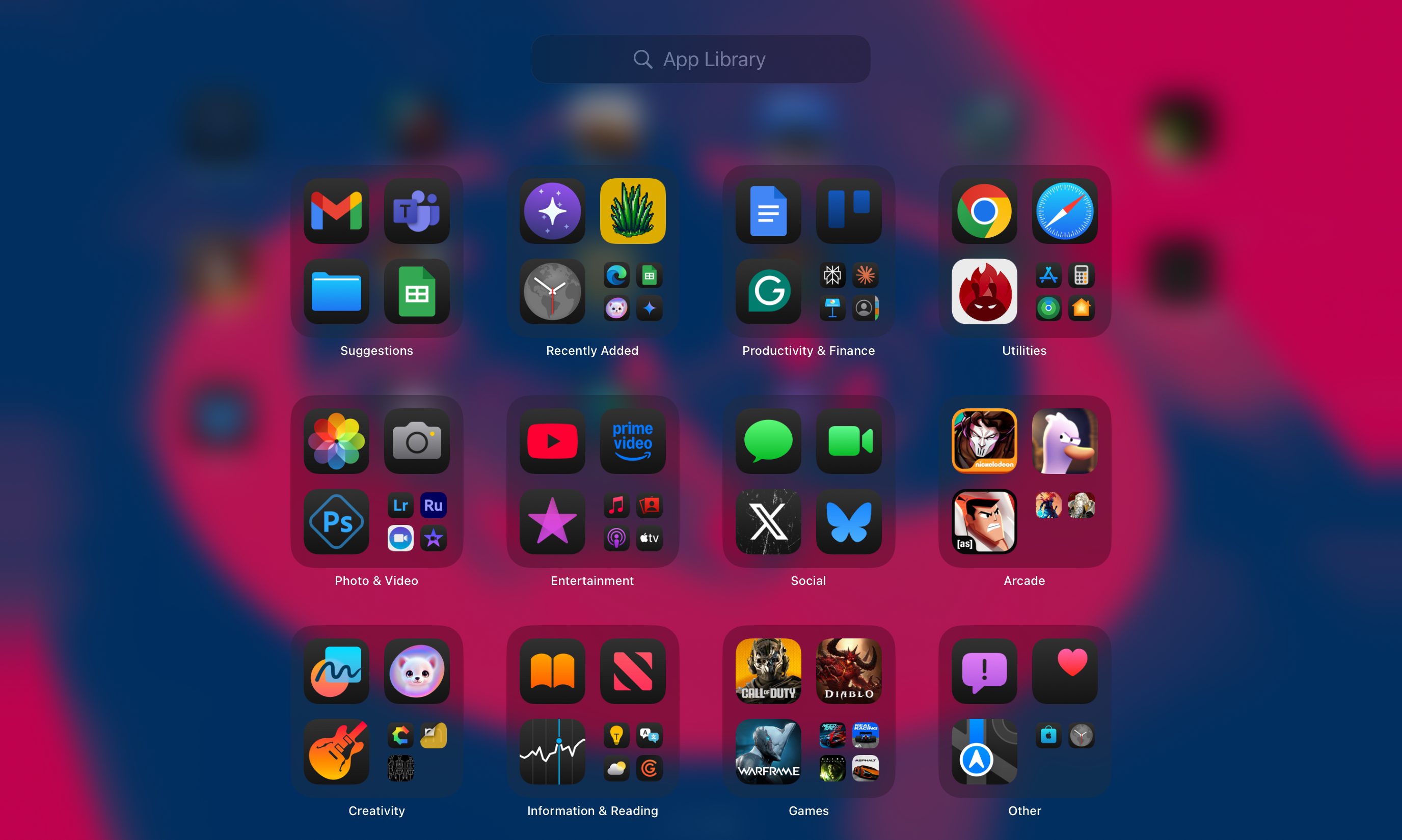 Dossiers d'applications sur iPados.