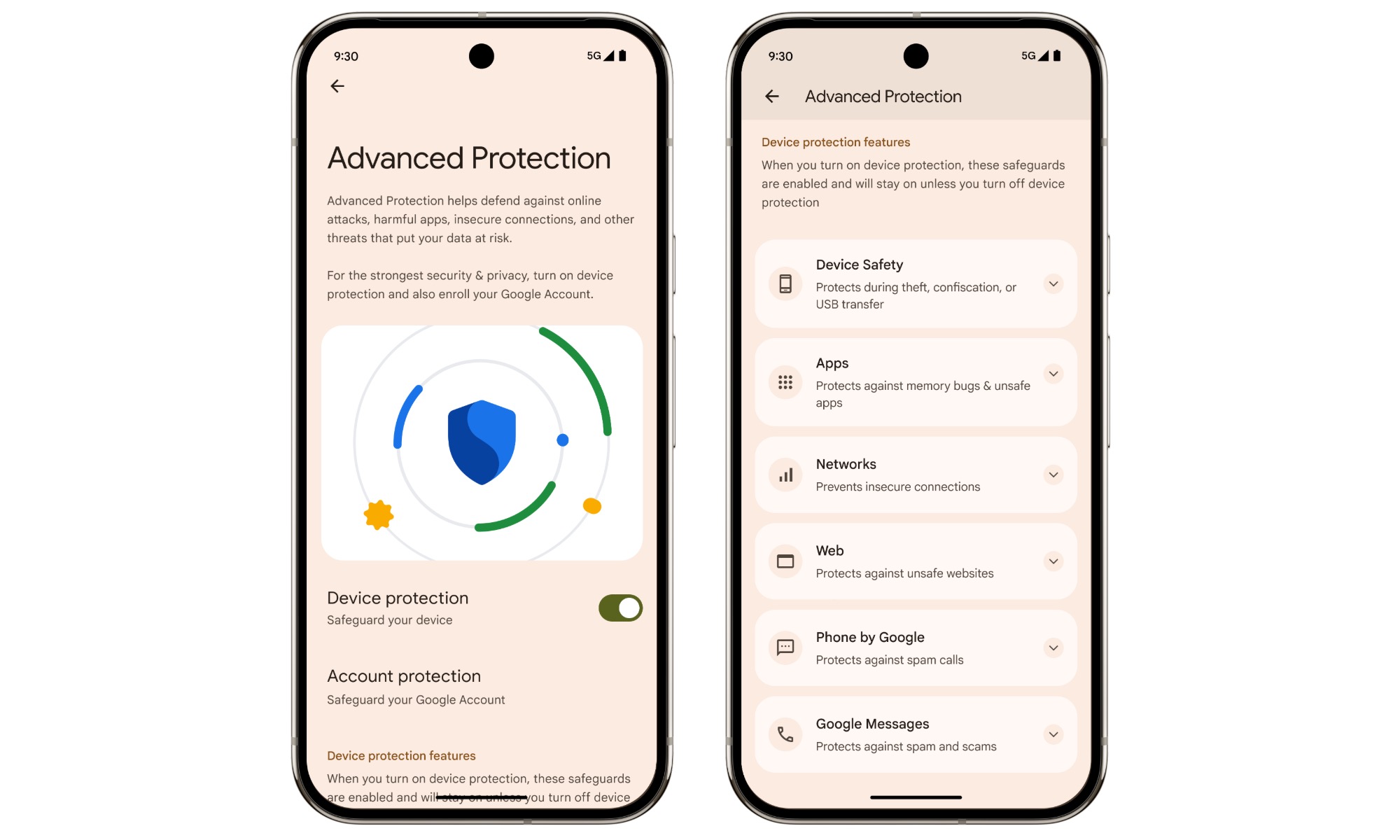 Sécurité Android 16.