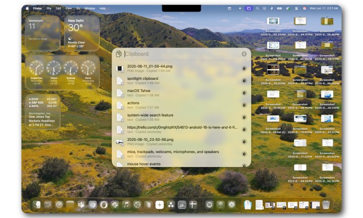Faire des projecteurs dans MacOS Tahoe sur un MacBook Air.