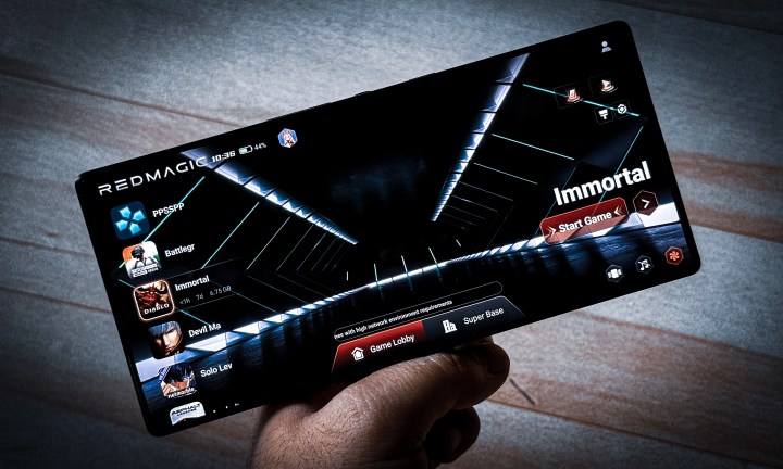 Espace de jeu sur Red Magic 10s Pro.