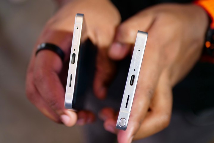 Le Samsung Galaxy S25 Edge et Samsung Galaxy S25 Ultra.