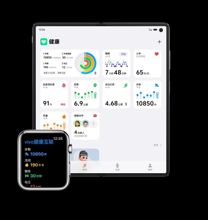 Synchronisation Apple Watch sur le pli vivo x 5