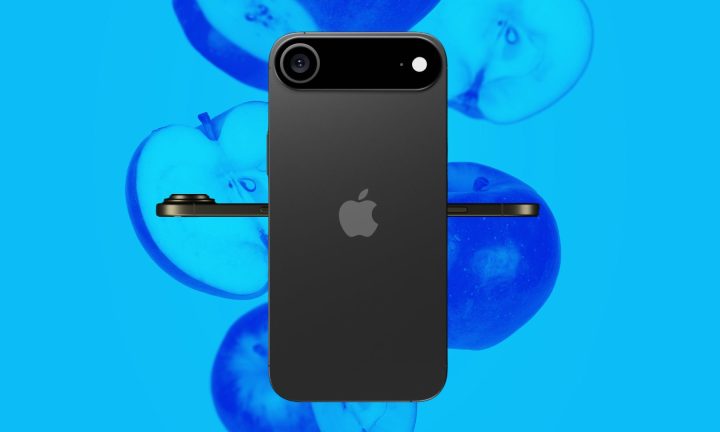 Rendu concept présumé de l'air iPhone 17 en noir.