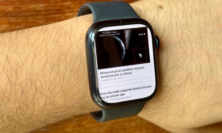 Explorer le Web via un navigateur ANT sur une montre Apple.