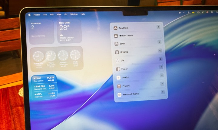 Utilisation de l'outil Dory App Switcher sur un MacBook Air,