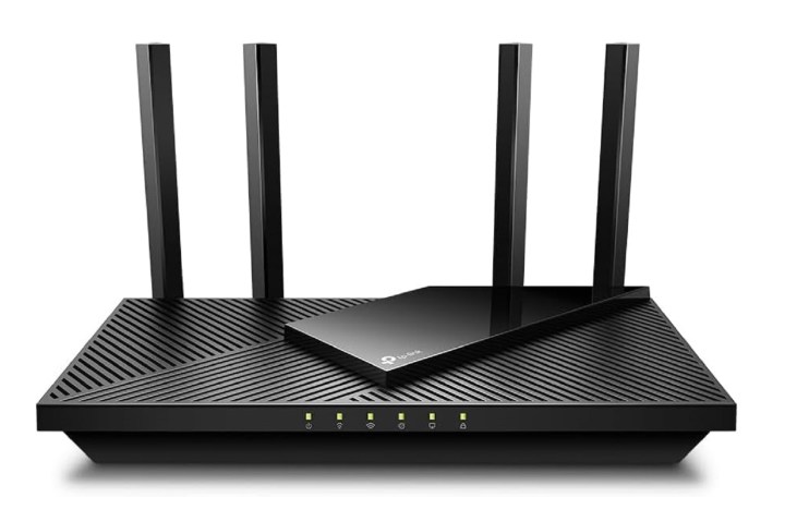 Le routeur Wi-Fi 6 TP-Link AX1800 Archer AX21 sur un fond blanc.