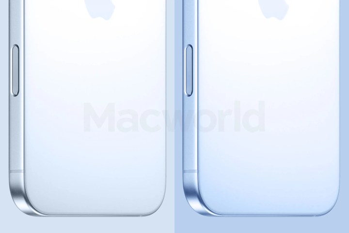 Rendu divulgué de l'air iPhone 17 et iPhone 17 en bleu clair